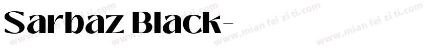 Sarbaz Black字体转换
